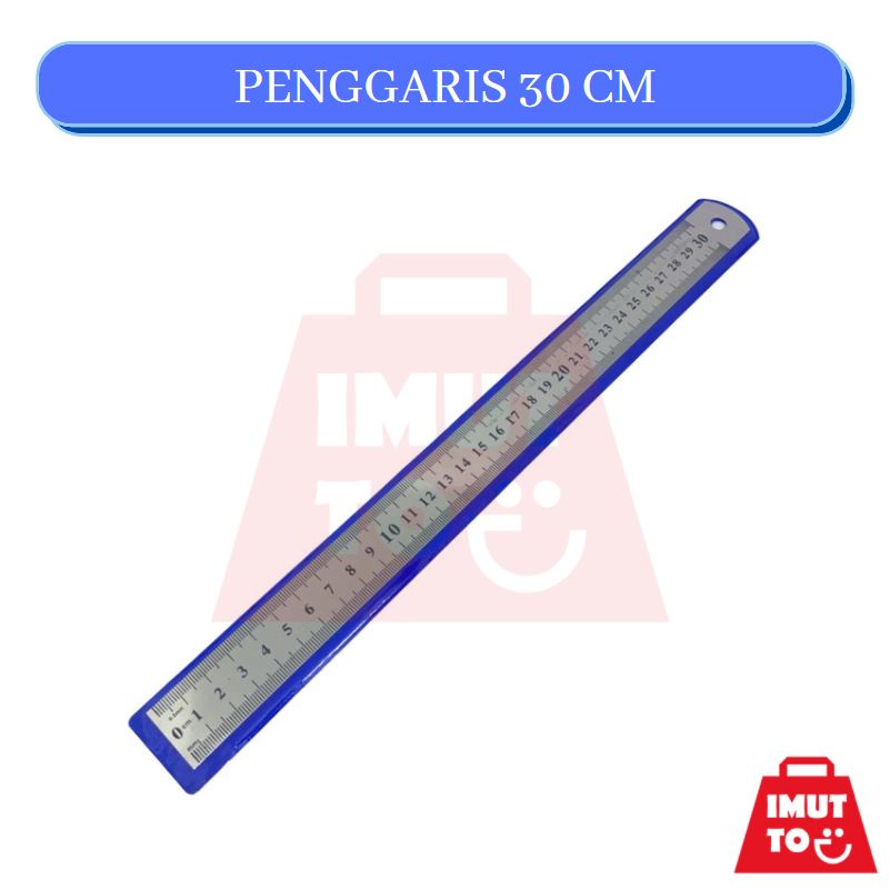 

IMUTTO - PENGGARIS GARISAN MISTAR BESI STAINLESS 30 CM MURAH MERIAH BERKUALITAS ALAT TULIS KANTOR