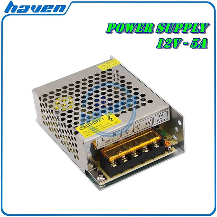 POWER SUPPLY 12V 5A / PSU 12V 5A SWITCHING POWER