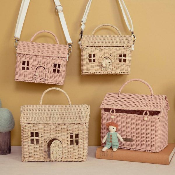 Olli Ella Rattan Casa Bag – Straw