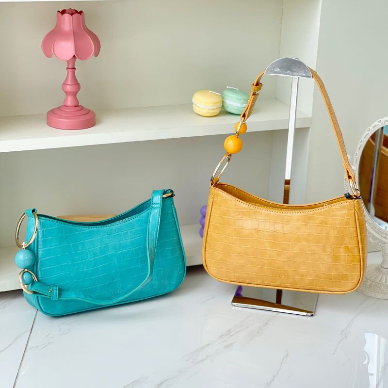 PROMO SALE Tas Pedro selempang bahu kuning biru tosca