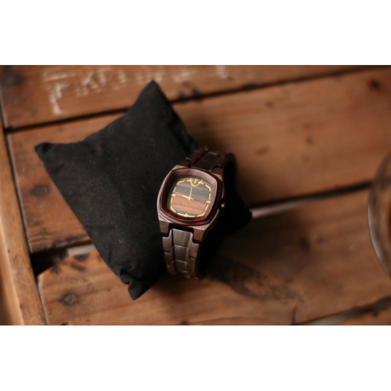 Jam tangan kayu sriwijaya series 36mm /wanita