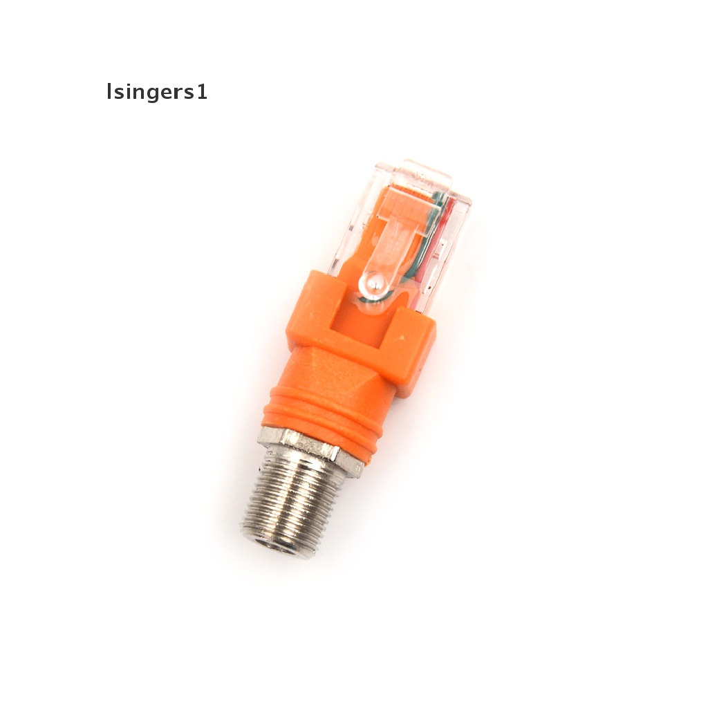 (lsingers1) Adaptor Konektor Kabel Coaxial RJ45 Male Ke RF Female