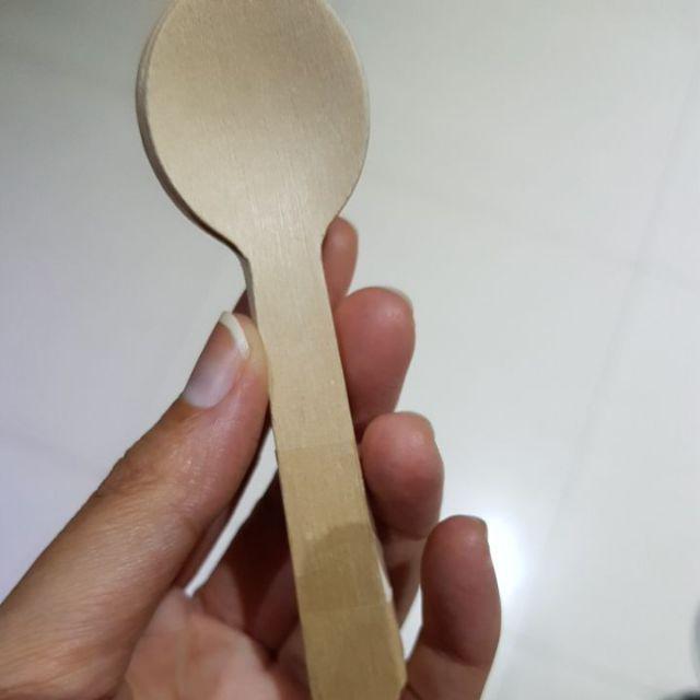 Sendok Kayu / Natural Wood Spoon Isi 6pcs - Aksesoris Oil - Natural Produk