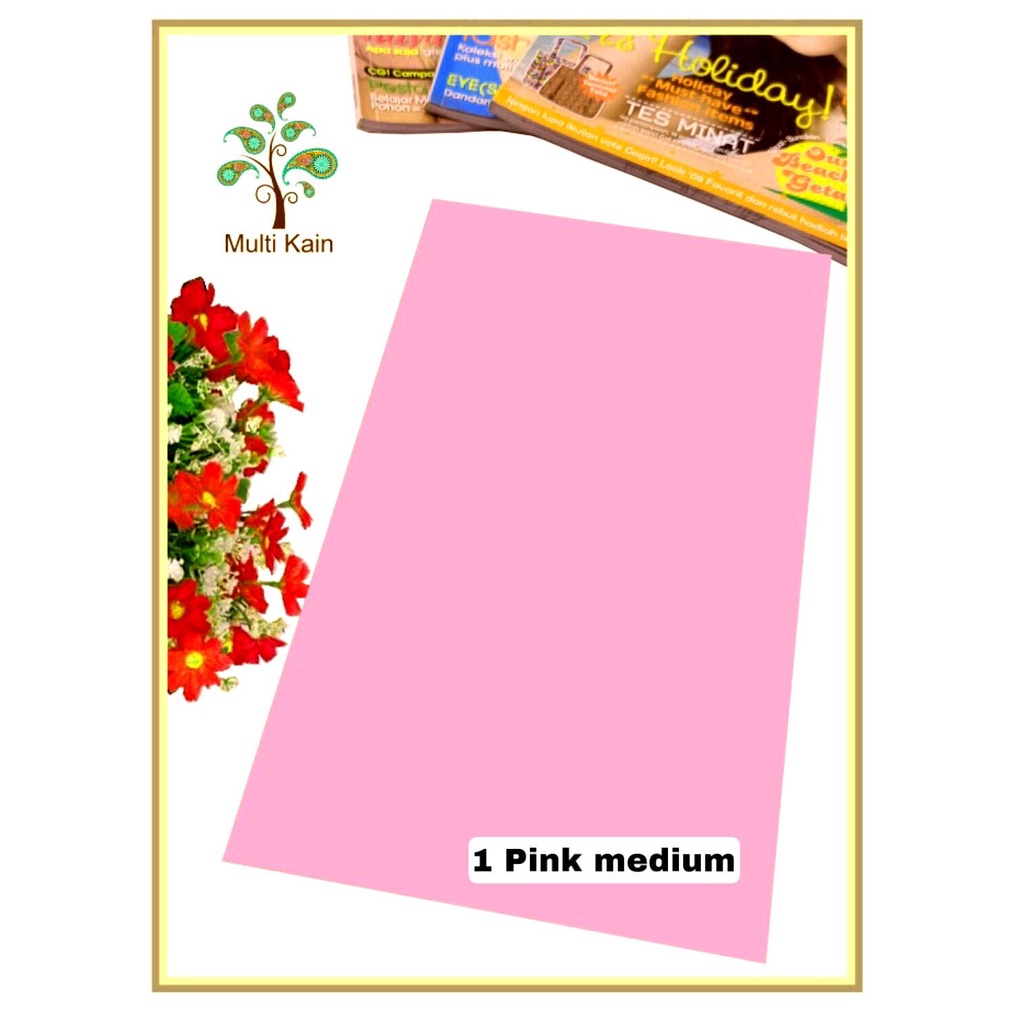 Bahan multi Kain Rayon Uniqlo mukena Meteran dan Grosir Quality Super-1 pink medium