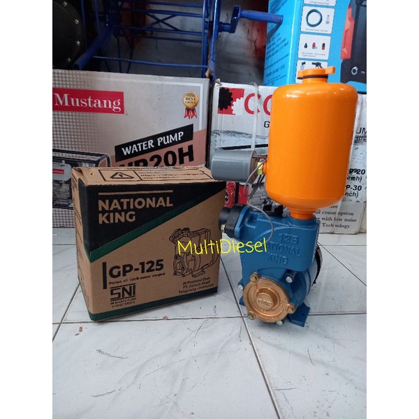 Pompa Air NATIONAL KING GP-125 × Otomatis Tabung Fiber