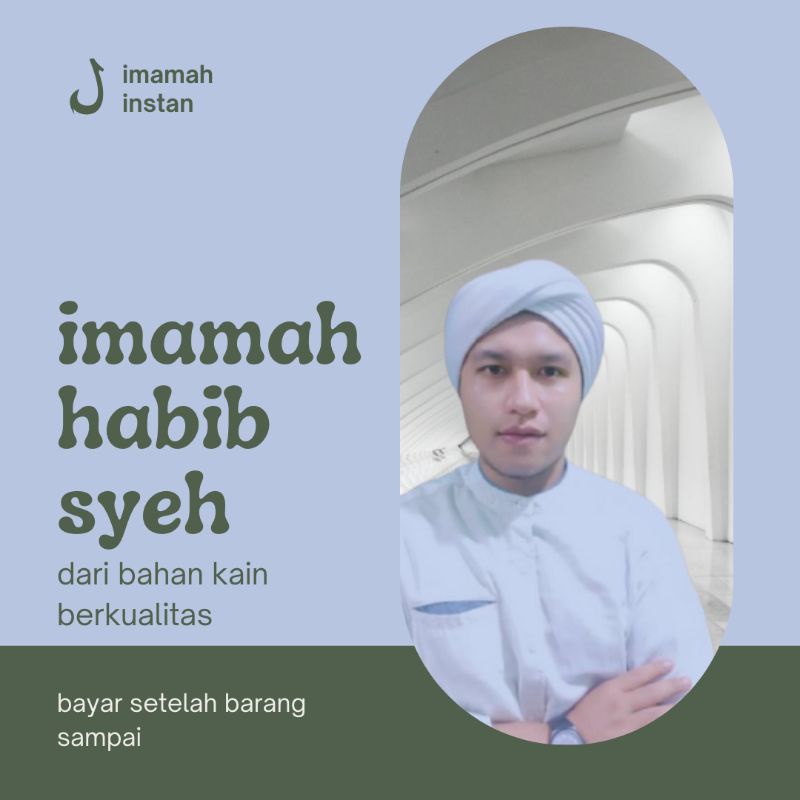 peci imamah instan / imamah praktis / peci habib syeh / peci putih / songkok / kuplok / kuluk santri