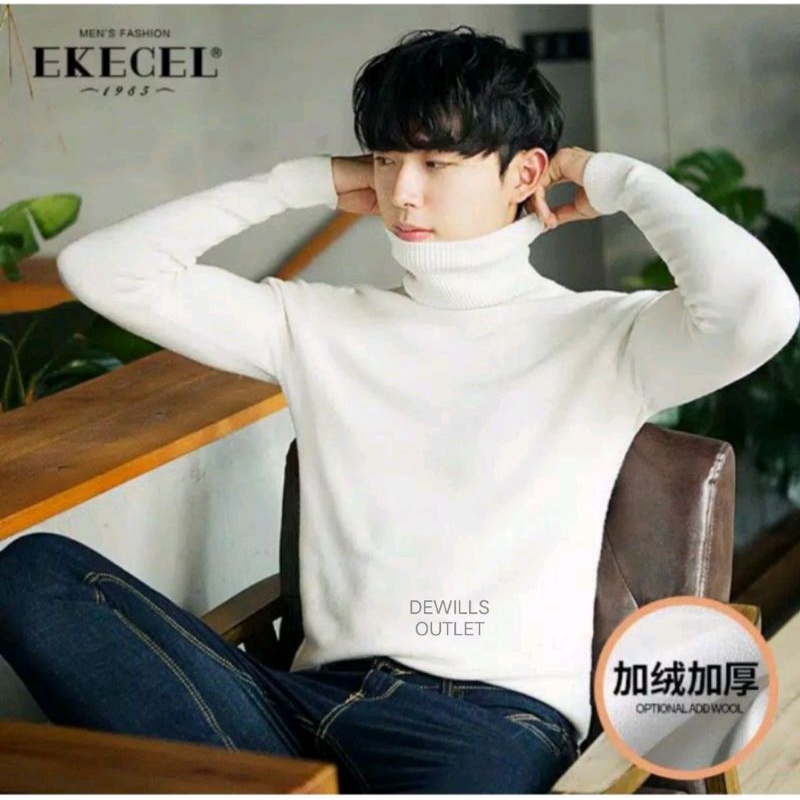 KAOS PANJANG TURTLE NECK KOREA PRIA