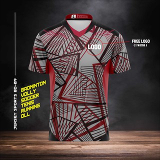 JERSEY KAOS OLAHRAGA BULUTANGKIS BADMINTON VOLLY BOLA TENIS LARI BD-09