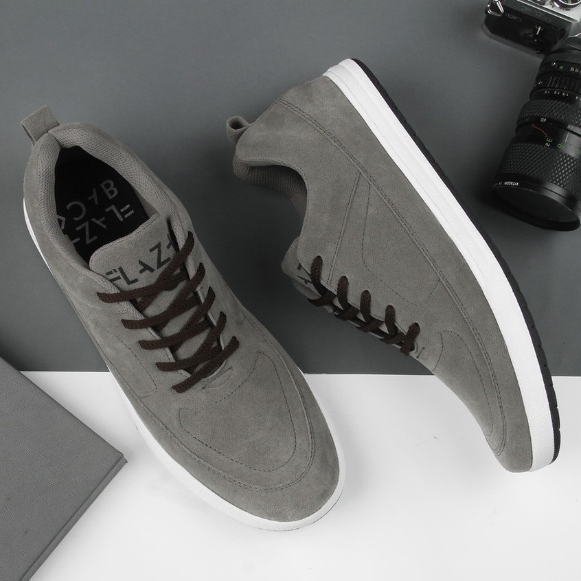 Sepatu Sneakers Pria Kasual Sneaker Charles Grey