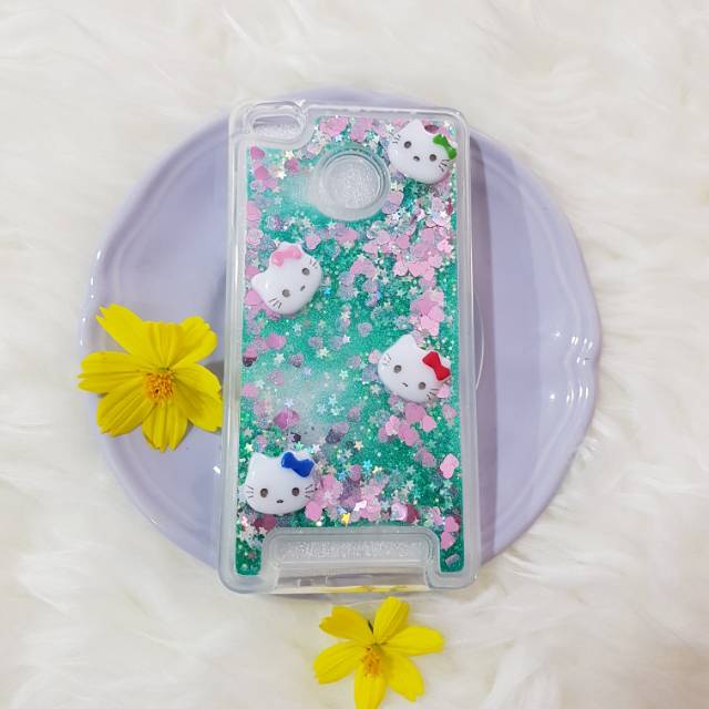 CASE OPPO A39 A57 WATER GLITTER HELLO KITTY
