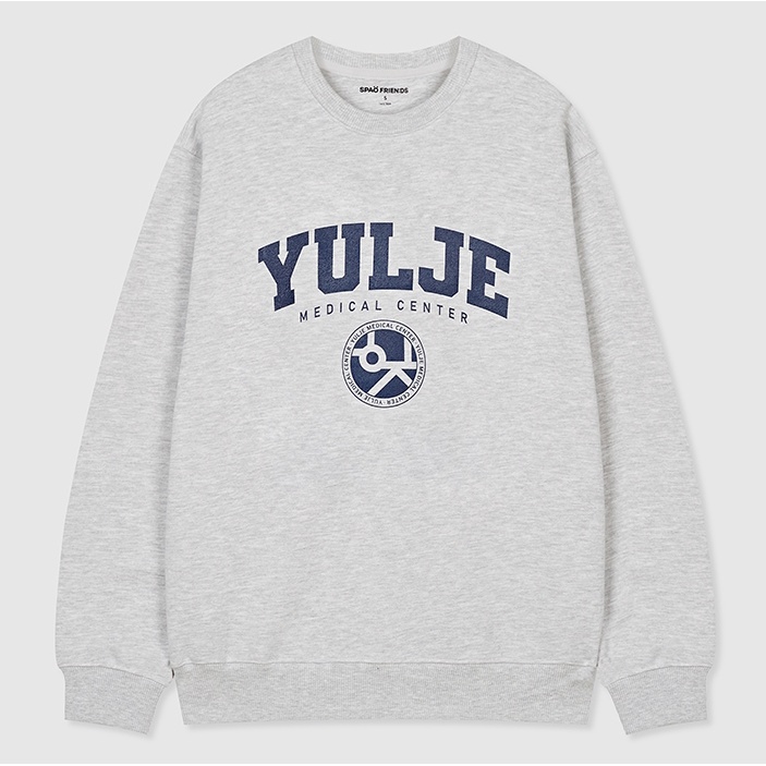 SPAO X Hospital Playlist Sweatshirts YULJE (GREY) OFFICIAL ORIGINAL