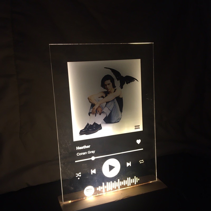 

[GROSIR 5PCS] Akrilik Acrylic LED Custom Spotify Sketsa Graduation