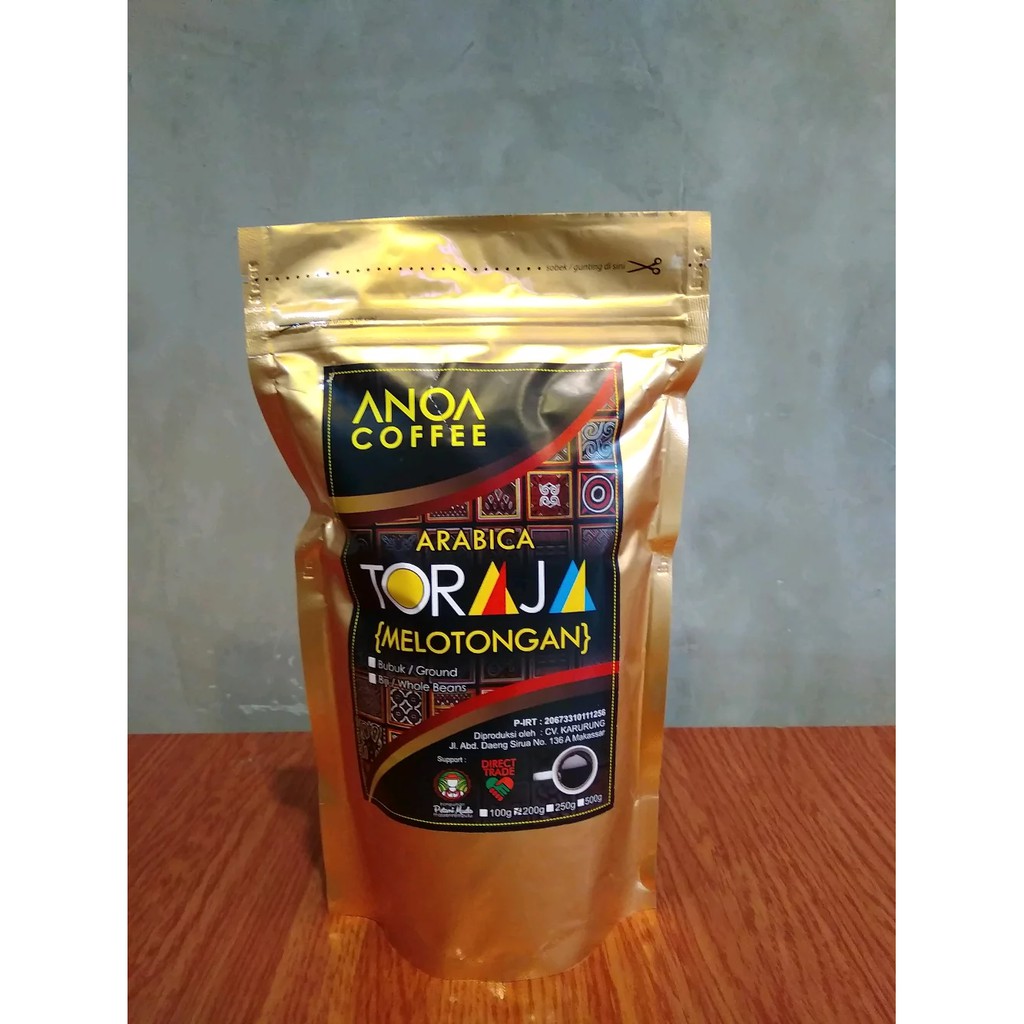 

Kopi Toraja Arabika Melontongan 200 Gram