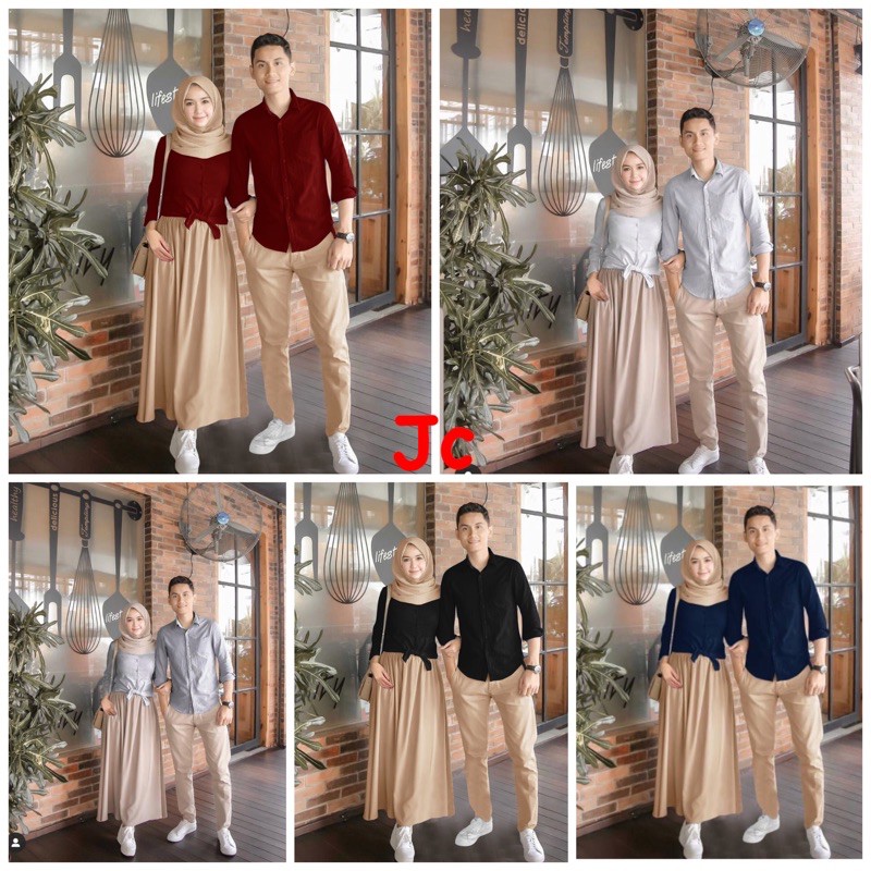 JC/ZR- Couple lavas / Cp Lavas / Baju pasangan Terbaru / Baju pasangan Muslim