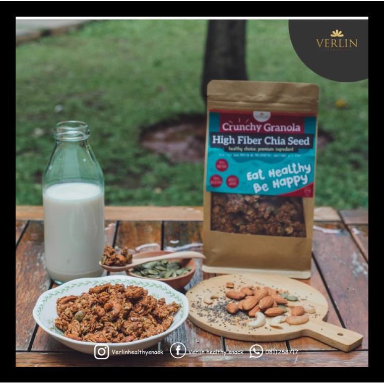 

BEST SELLER! CRUNCHY GRANOLA HIGH FIBER CHIA SEED PALING MURAH