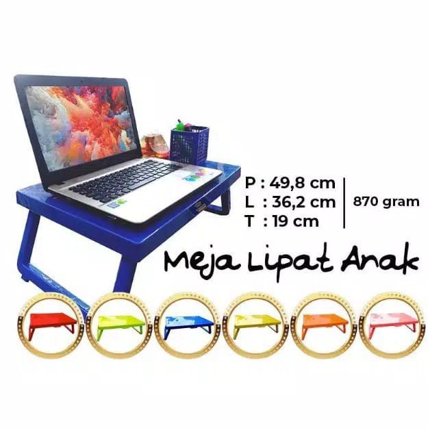 Meja belajar / meja lipat plastik