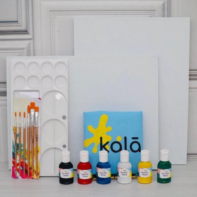 

Kala Acrylic Painting Kit (Alat Lukis Set) - 2 Kanvas Size 30x40