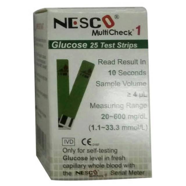 Strip glucose nesco