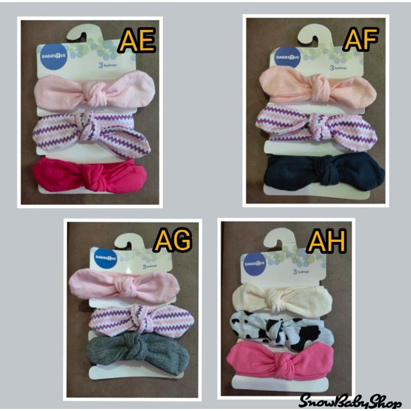 Bandana Bayi / Headwraps BabiesRus 3 in 1