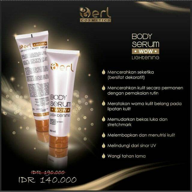 Body serum b erl / b erl body serum / serum badan