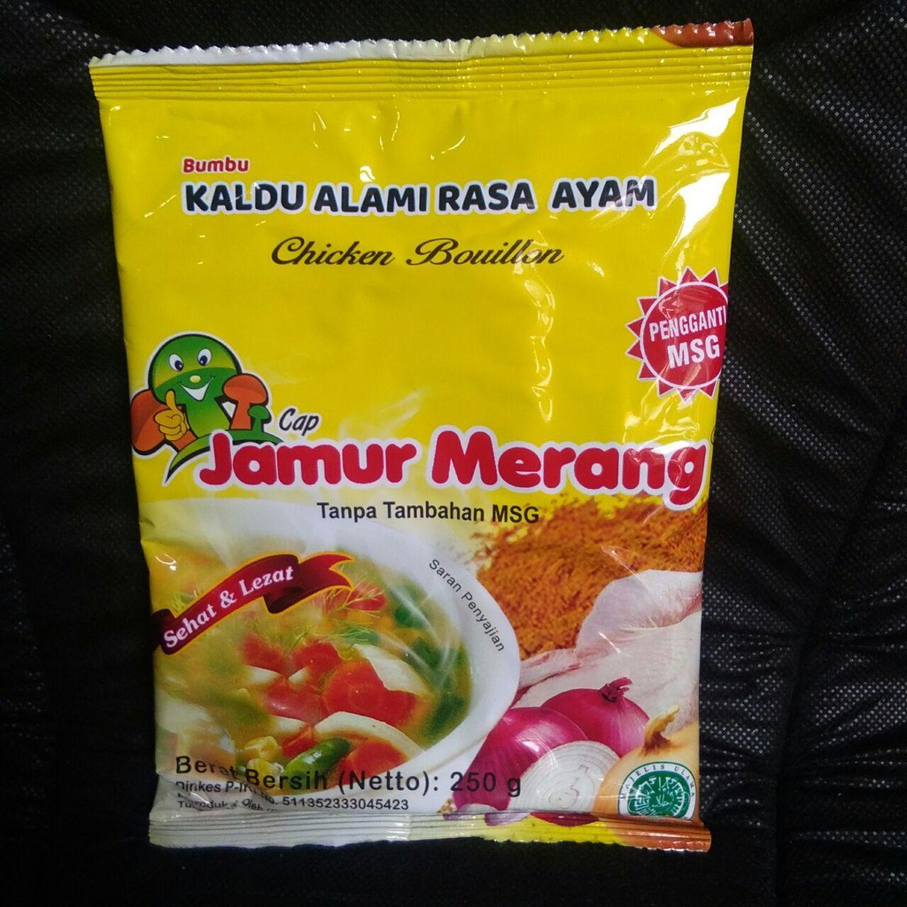 

[COD] Kaldu Alami Jamur Merang Non Msg Rasa Ayam Kemasan 250gram