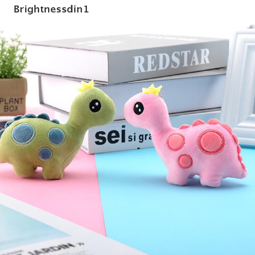 (Brightdin1) Mainan Boneka Plush Dinosaurus Mahkota Untuk Hadiah Ulang Tahun