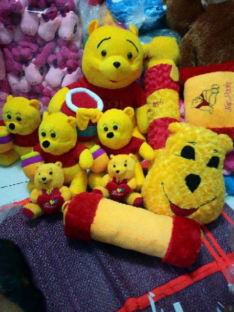 Boneka Guling Bulu  Karakter Tinggi 75cm