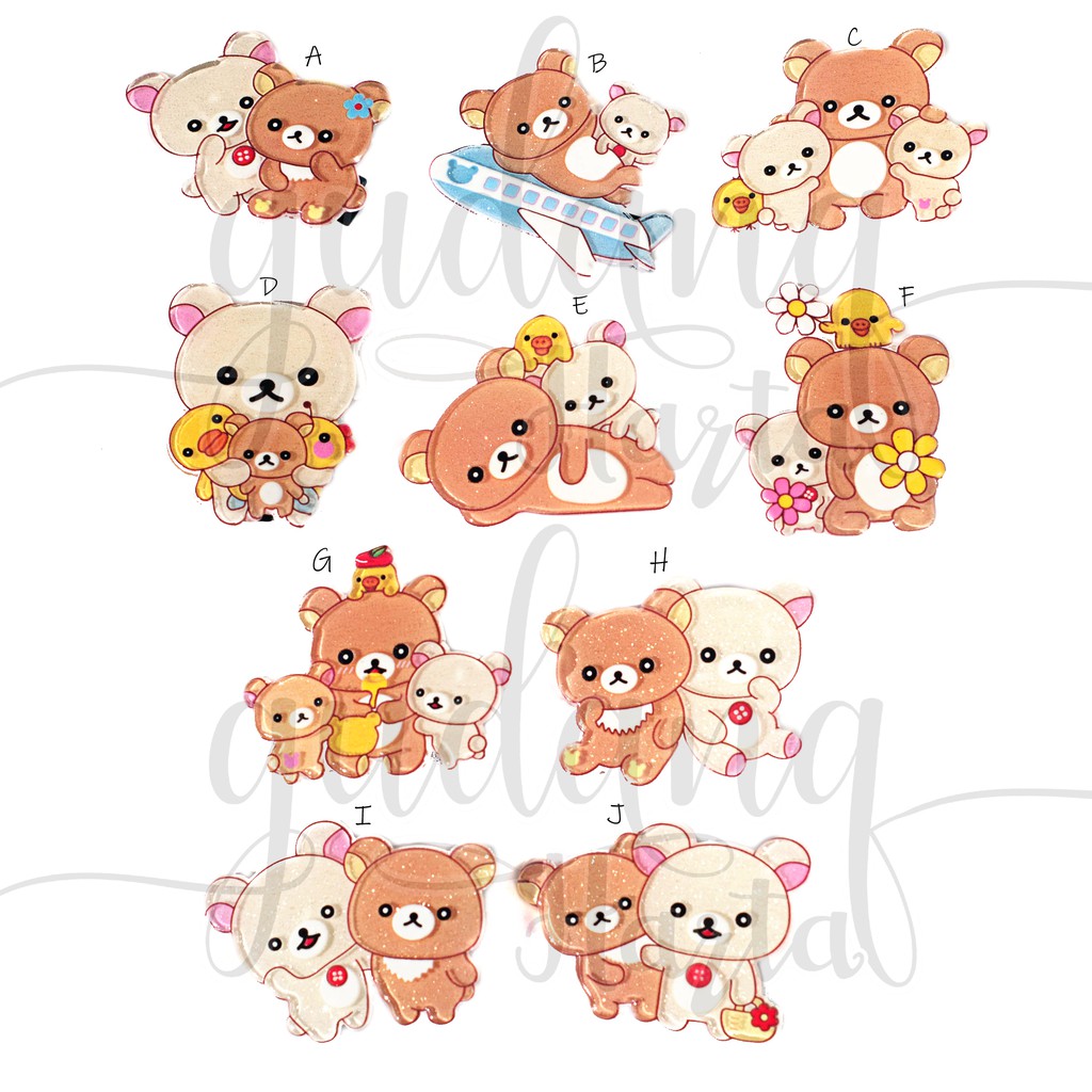 Jepit Rambut Rilakkuma Hairclip Karakter Lucu Unik GH 201067