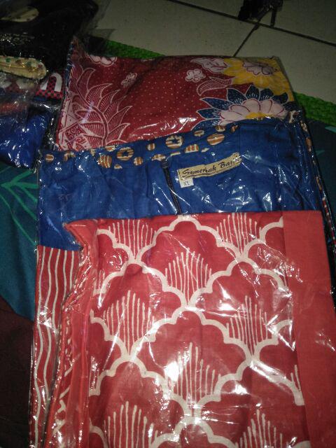 Tunic Dianytha Lapis / Tunik Batik Cantik Murmer / Seragam Batik Kerja Kantor Batik Terbaru