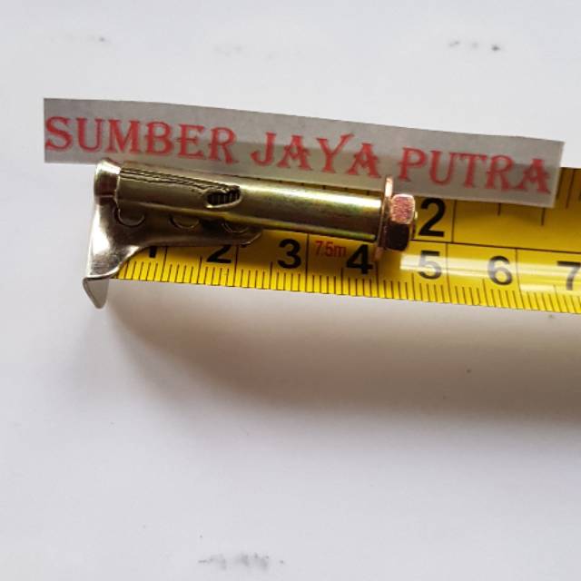 Dinabor baut tanam fiser besi 6mm x 40mm