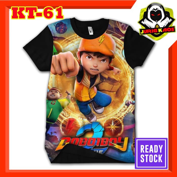 Kaos Boboiboy The Movie 2 Baju Anak dan Dewasa Murah Tokoh Kartun TV