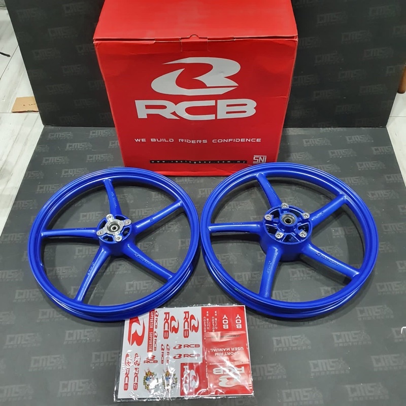 Velg Velek RCB Racing Boy SP522 Palang 5 Ring 17 Yamaha Mx King Y15ZR Biru