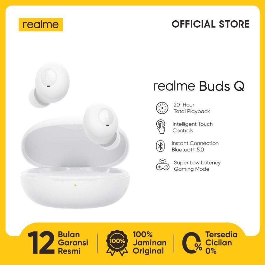 REALME BUDS Q [20-hour Total Playback 5.0, Super Low Latency]