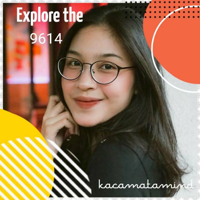 FRAME KACAMATA BESI 9614 CLASSIC VINTAGE AKSESORIS WANIT KACAMATA