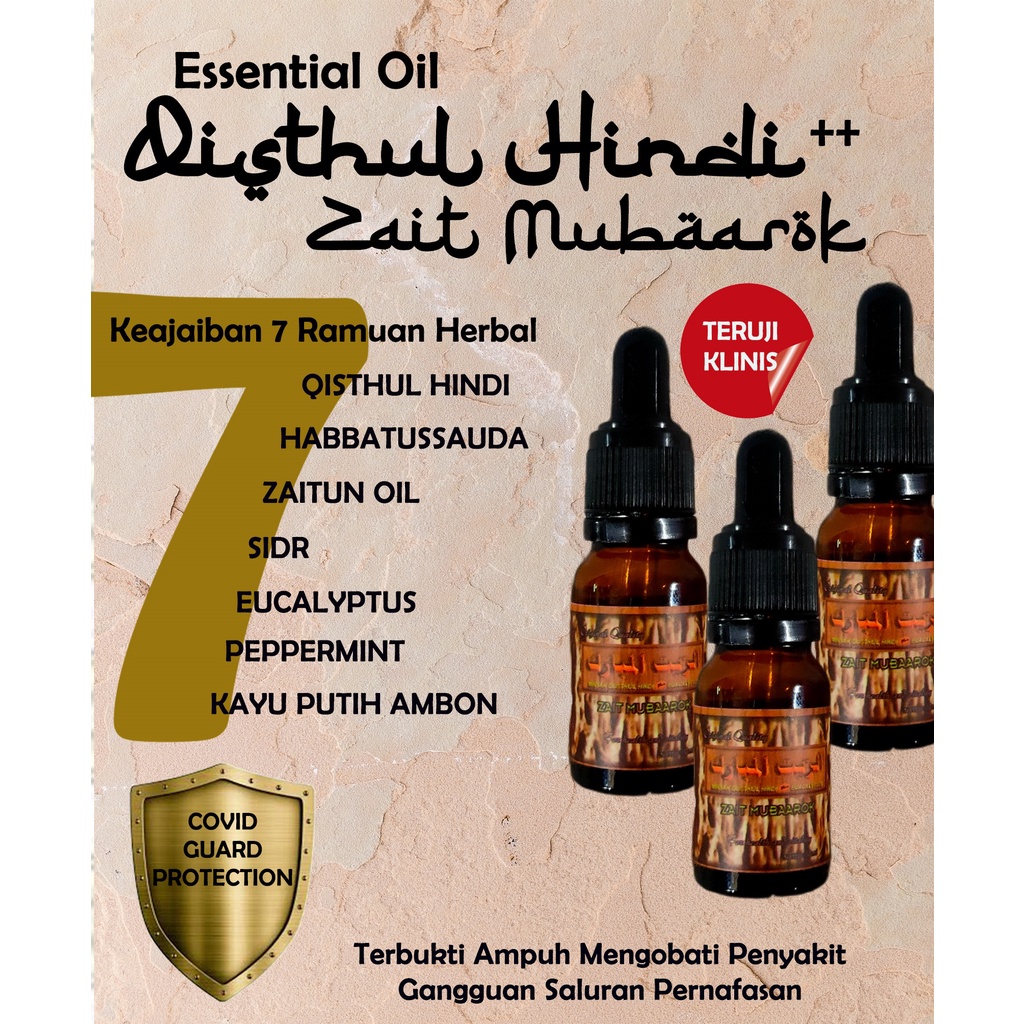 Qusthul Hindi Zait Mubaarok Minyak Essensial