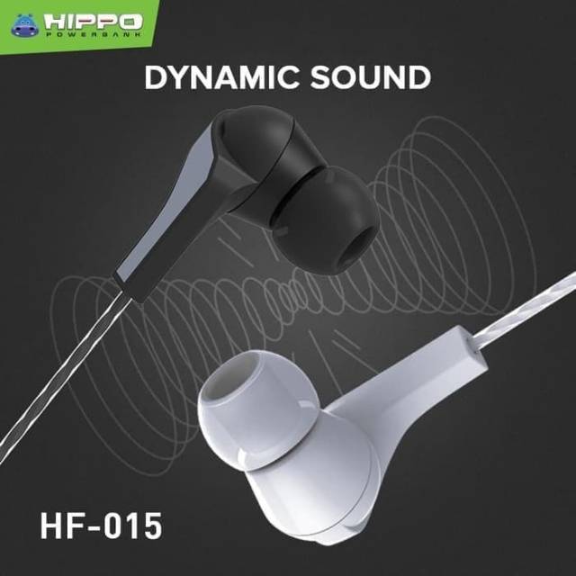 HANDSFREE HIPPO HF-015 ORIGINAL/HEADPHONE EARPHONE SAMSUNG OPPO VIVO XIAOMI