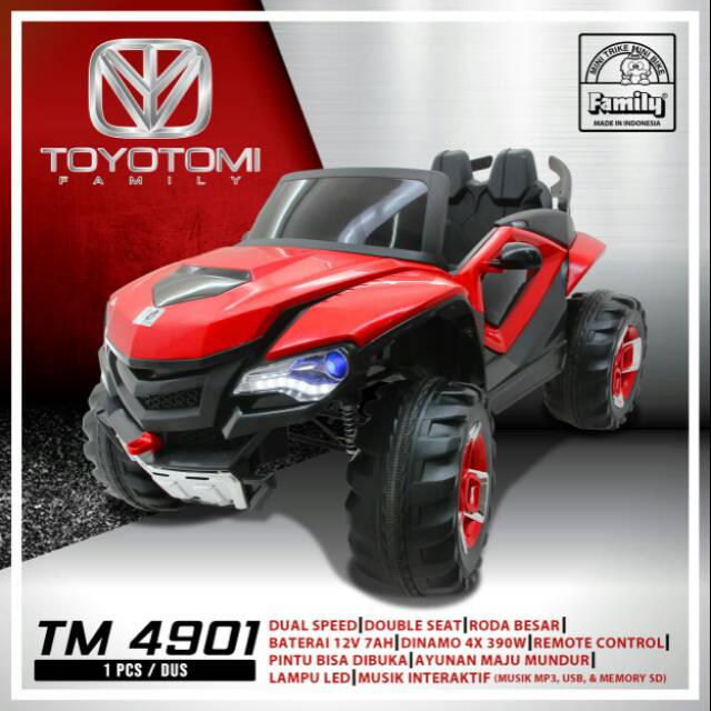 Mobil Aki Toyotomi Family Jeep TM 4901 - Mainan anak outdoor premium original