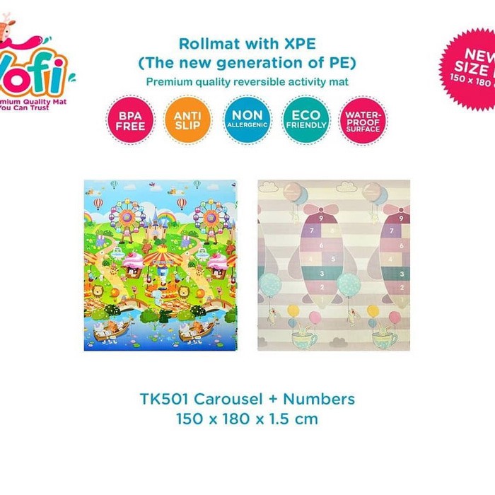 Yofi playmat XPE rollmat 150 180 1 5