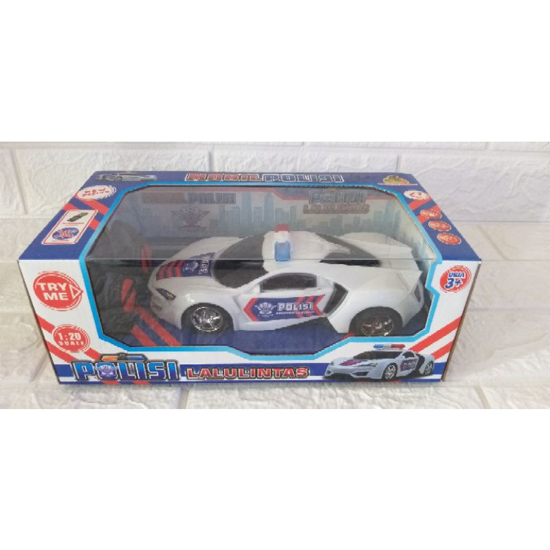 Mainan RC remote control mobil balap polisi avenger