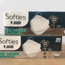 Masker Softies Daily Surgical Medis 30 mask polos motif hijab headloop anak batik parang japanese