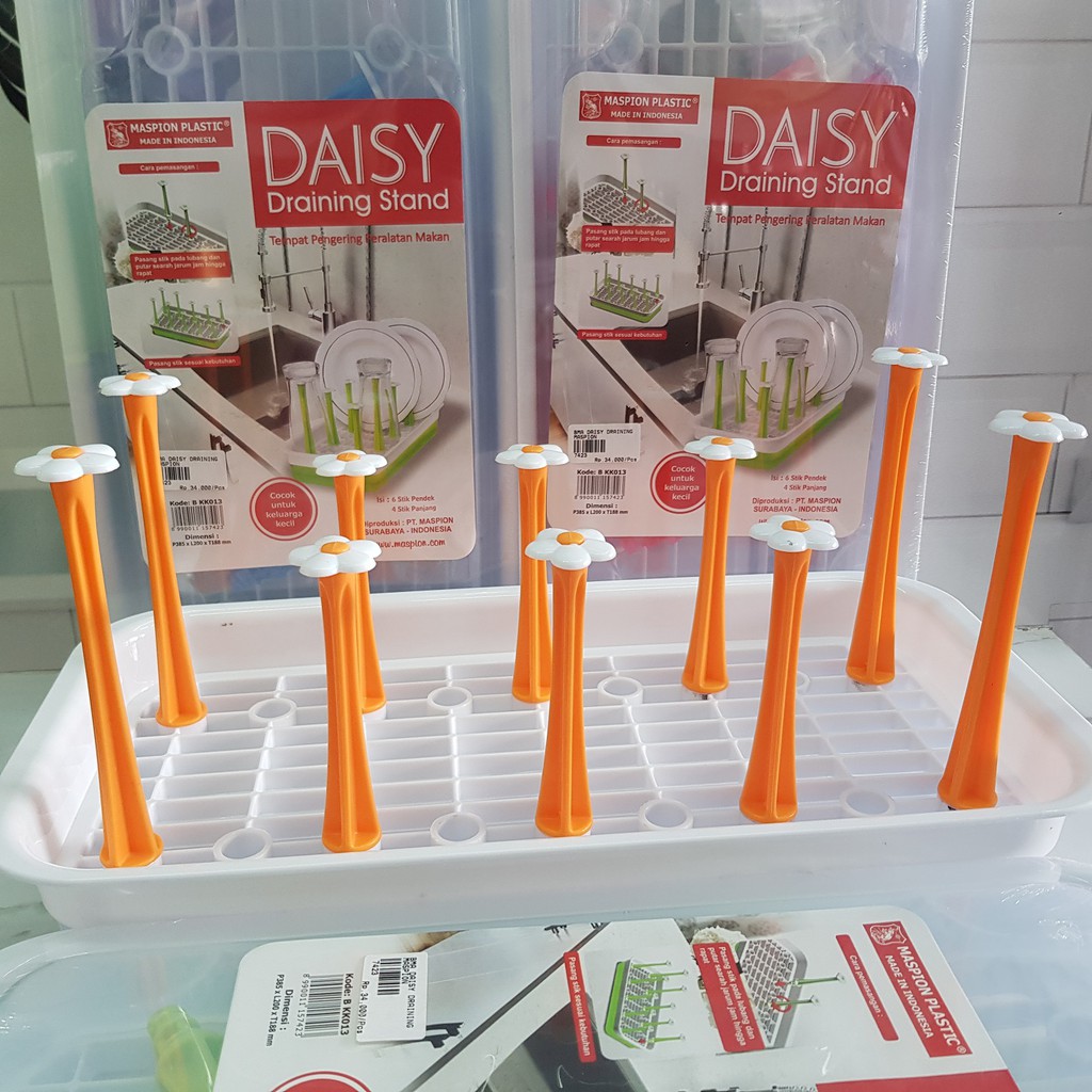 ESGE DAISY BKK013 Rak Gelas dan Piring Plastik Serbaguna Aneka Warna