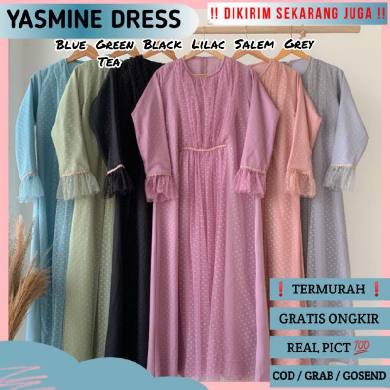 YASMINE DRESS / DRESS PESTA / SERAGAMAN / DRESS RAYA