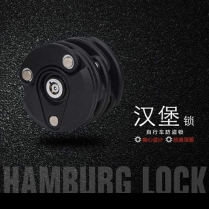 Gembok Sepeda Lipat Premium Fujizhe chain Hamburg Lock FU540