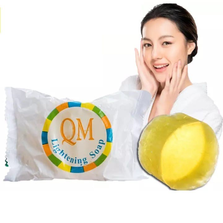 SABUN PEMUTIH WAJAH QM BRIGHTENING SOAP SABUN WAJAH SABUN BATANG SABUN WAJAH GLOWING PENCERAH WAJAH PERAWATAN WAJAH SABUN WAJAH PEMUTIH PEMUTIH WAJAH PERMANEN