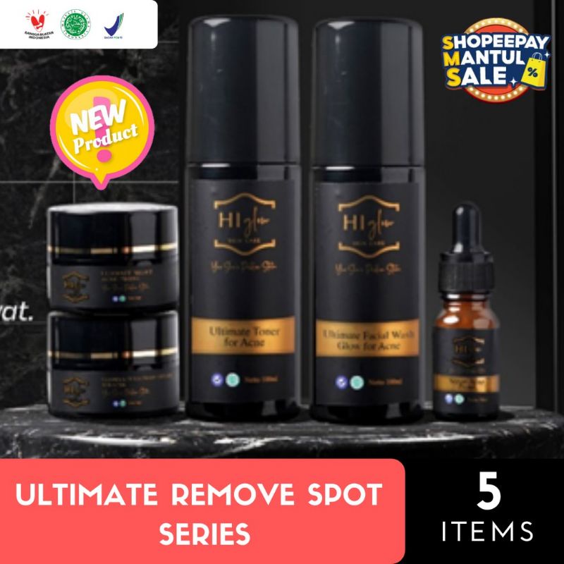 HI GLOW SKINCARE PAKET REMOVE SPOT UNTUK MENGATASI FLEK DIWAJAH HIGLOW SKINCARE