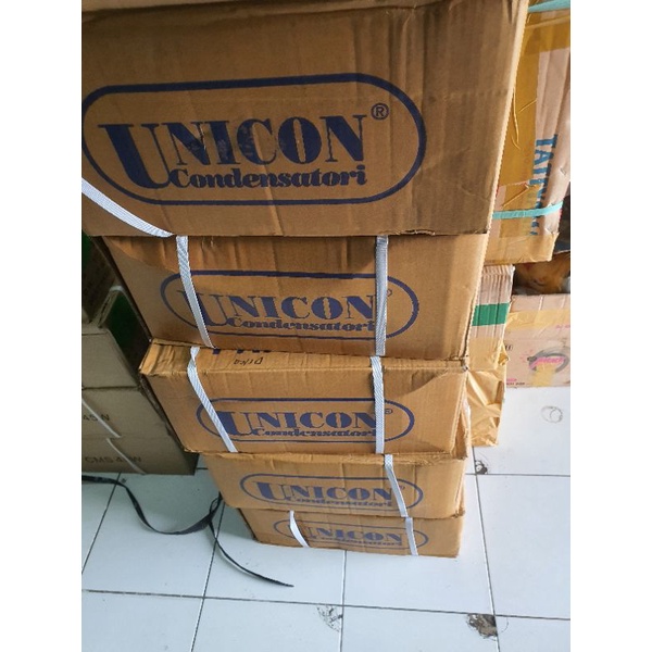 kapasitor unicon 3+11uf untuk mesin cuci aqua sharp merek unicon