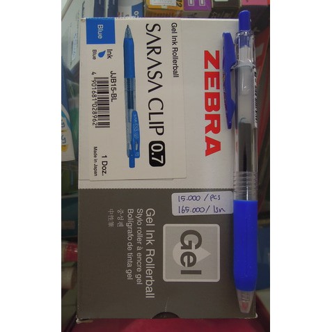 

Pulpen Gel Zebra Sarasa Clip 0.7 Biru