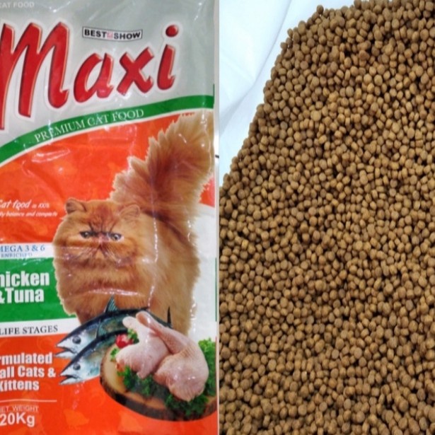 grab ( PAKET 5KG) - makanan kucing maxi cat 5 kg - premium catfood kitten adult