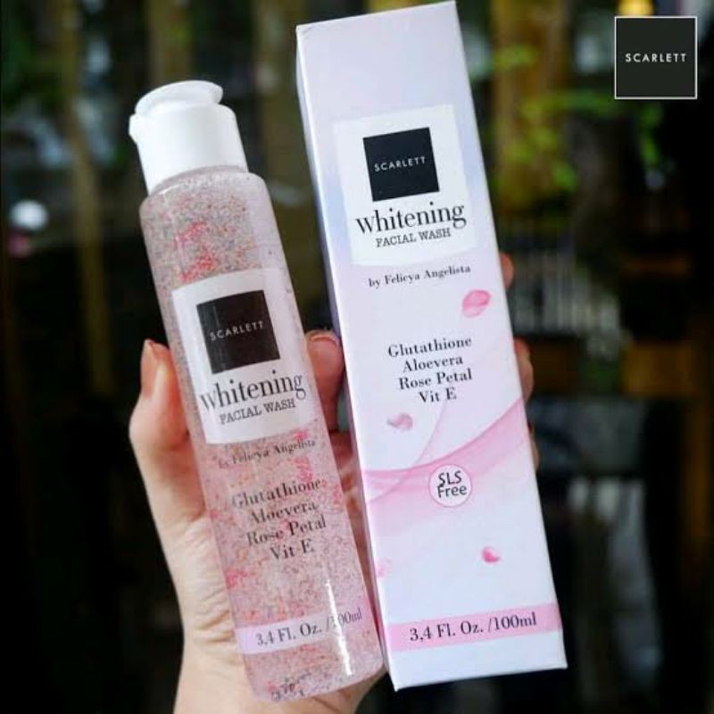 FACIAL WASH SCARLETT WHITENING ORIGINAL SABUN WAJAH SCARLET UNTUK SEMUA JENIS KULIT