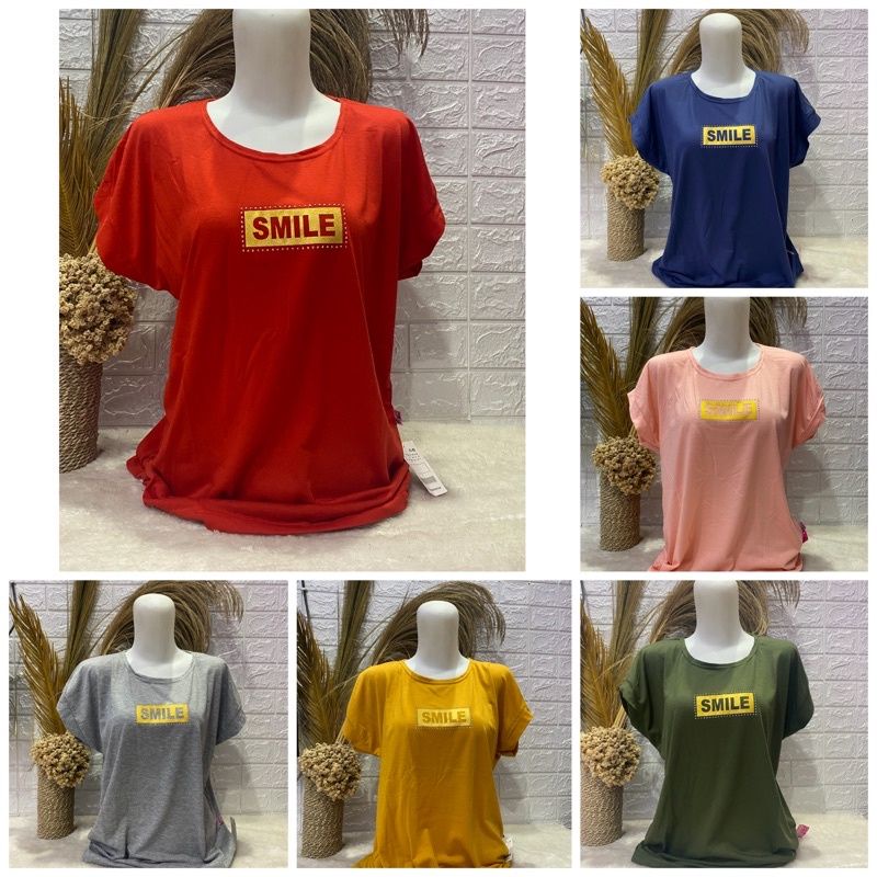 Kaos Wanita Oversize Jumbo Kaos Wanita Lengan Pendek Beauty Fashion